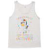Unicorns are born in October Tank Top