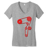 strap of the distribution of the engine Women's V-Neck T-Shirt