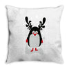 christmas penguin Throw Pillow