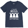 little miss cottontail cute bunny easter V-Neck Tee
