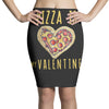 pizza is my valentine 3 Pencil Skirts