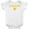 cccp retro,ussr,communist,russia,cold war,fun Baby Onesie