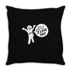 pit pat Throw Pillow