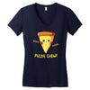 pizza chew! Women's V-Neck T-Shirt