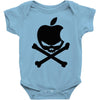 apple skull Baby Onesie