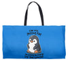 chubby penguin Weekender Totes