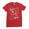 bicycle cyclopath bike hobby exploded Ladies Fitted T-Shirt