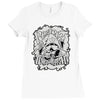 respect mah wizardrah! white Ladies Fitted T-Shirt