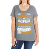 My Daughter Is Super Awesome Her Mother Ladies Curvy T-Shirt