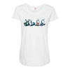 magical unicorns Maternity Scoop Neck T-shirt