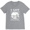 99 problems   fishin' solves all of em V-Neck Tee