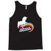 totally straight funny rainbow unicorn gay pride novelty fashion Tank Top