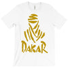 uomo dakar stampa oro moto deserto parigi africa sport T-Shirt