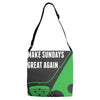 Make Sundays Great Again Shirt Adjustable Strap Totes