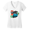 wake up and fight Women's V-Neck T-Shirt