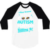 super cool autism dad 3/4 Sleeve Shirt