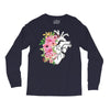 Heart And Flowers Long Sleeve Shirts