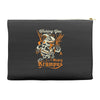 scary krampus Accessory Pouches