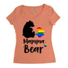 mama bear gay pride Women's Triblend Scoop T-shirt