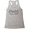 personalised daddy (2) Racerback Tank