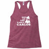 not at the table carlos hangover Racerback Tank