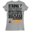 Strong Independent Motivated Leo Ladies Fitted T-Shirt