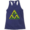 triforce illusion zelda Racerback Tank