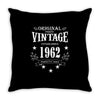 original parts vintage established 1962 perfectly aged Throw Pillow