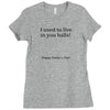 dad balls greeting Ladies Fitted T-Shirt