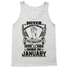 Never Underestimate Dog Rescuer Who Was Born January Tank Top