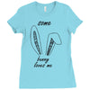 some bunny loves me Ladies Fitted T-Shirt