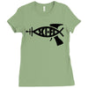 sci fi t shirt 3xl science darwin funny nasa evolution atheism cool te Ladies Fitted T-Shirt