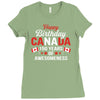 Happy Birthday Canada 150 Years Of Awesomeness Ladies Fitted T-Shirt