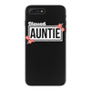blessed aunitie with flower white color iPhone 7 Plus Case