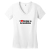 i love being a grandma Women's V-Neck T-Shirt