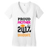 Class of 2017 Proud Mother Graduation Women's V-Neck T-Shirt