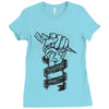 never stop fighting spirit Ladies Fitted T-Shirt