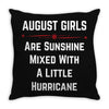 August Girls Throw Pillow
