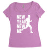 new year, new me running fitness Women's Triblend Scoop T-shirt