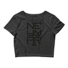 neyma black logo Crop Top