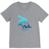 mega water V-Neck Tee