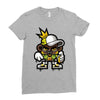 hop hop bear Ladies Fitted T-Shirt