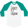I Wear Grey For My Son (Brain Cancer Awareness) 3/4 Sleeve Shirt