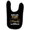 march  girl is a perfect combination of princess and warrior Baby Bibs
