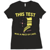 this test was a piece of cake Ladies Fitted T-Shirt