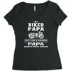 i'm a biker papa just like a normal papa except much cooler Women's Triblend Scoop T-shirt