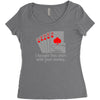 i bought this shirt with your money Women's Triblend Scoop T-shirt