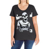 skull gamer Ladies Curvy T-Shirt