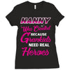 nanny was created because grandkids t shirt Ladies Fitted T-Shirt