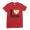 i Love Pizza Ladies Fitted T-Shirt